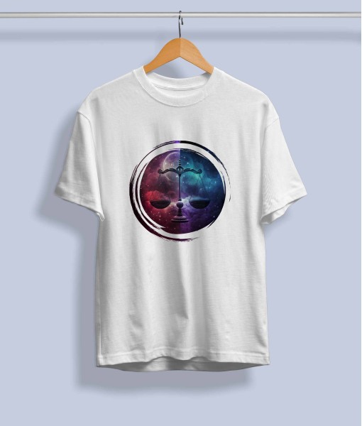 Мъжка тениска с илюстрация Зодия Везни - TShirtArtShop.com